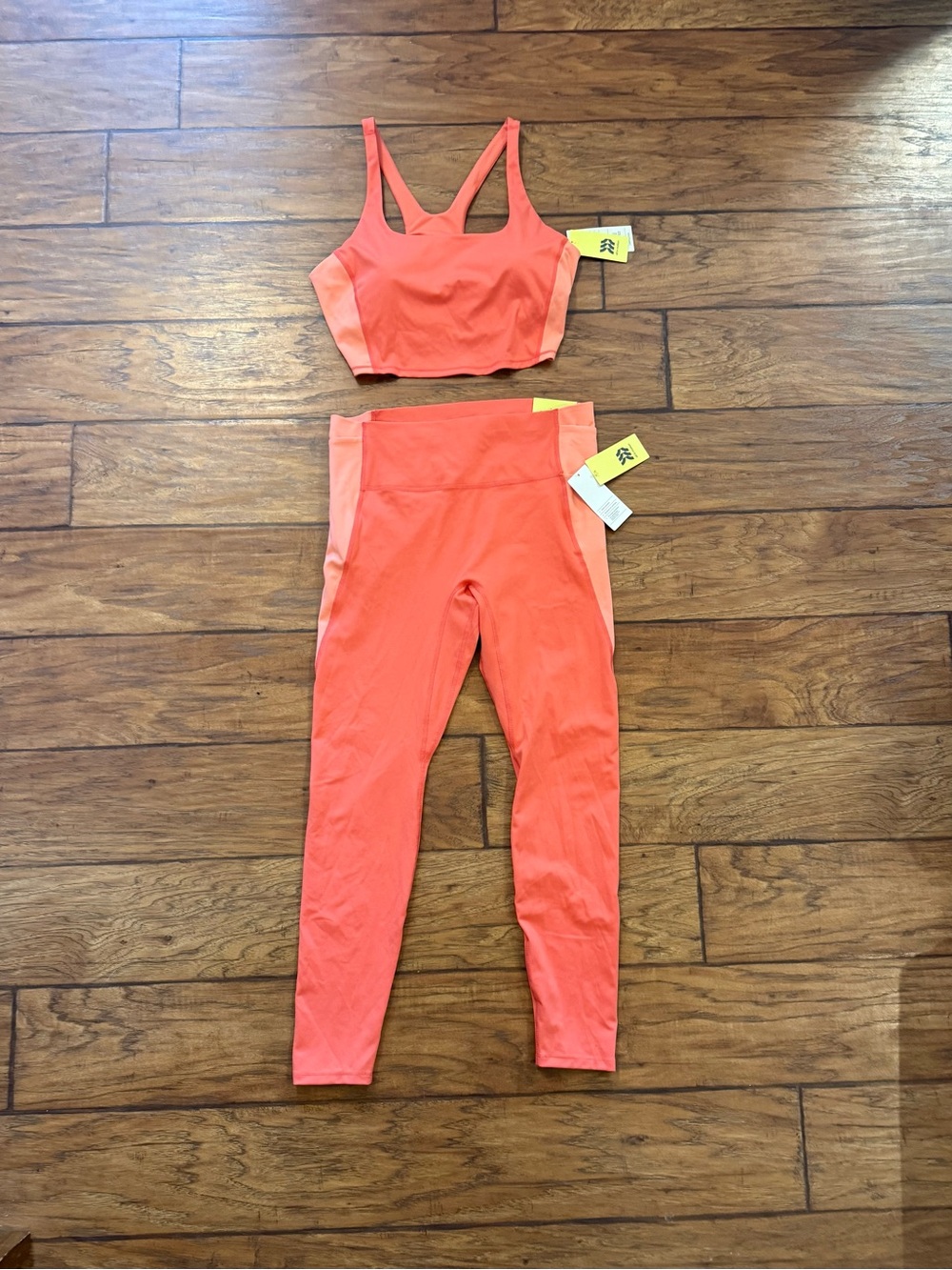 NWT All In Motion Matching Athletic Set Sz L Sports Bra & Leggings